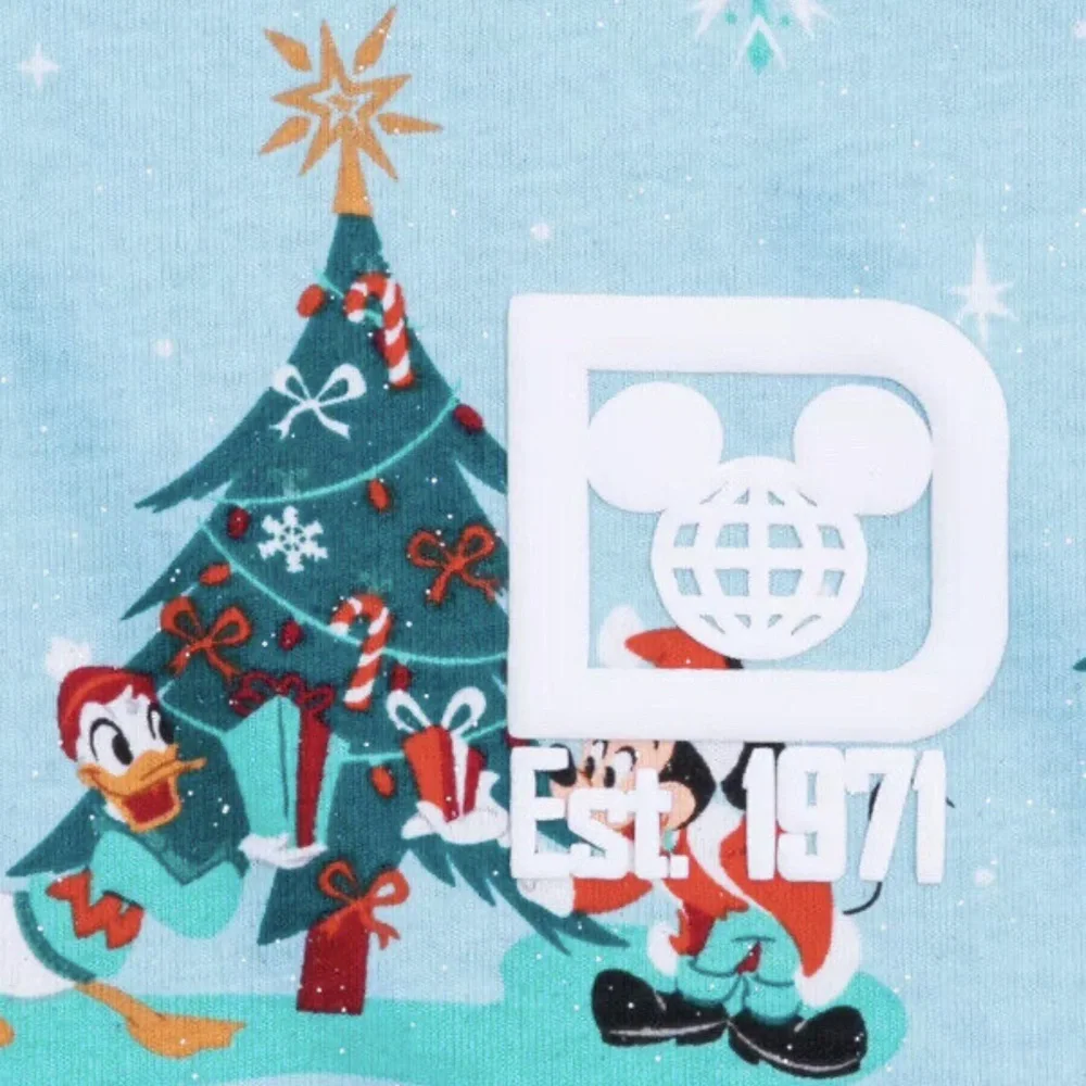 2023 Walt Disney World Christmas Holiday Blue Spirit Jersey Adult XXL 2XL - NEW - Picture 3 of 4